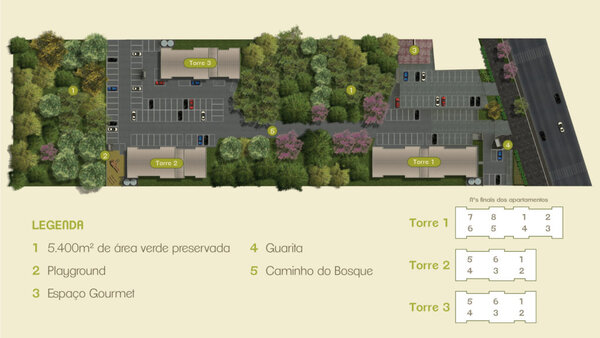 Apartamento com pátio em condomínio diferenciado!